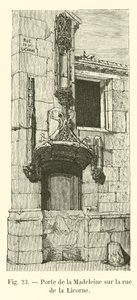 Porte de la Madeleine sur la rue de la Licorne - French School