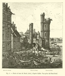 Porte et tour de Nesle, 1640, d