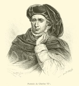 Portrait de Charles VI - French School