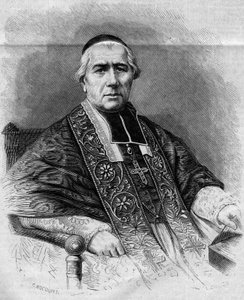 Portrait de François Nicolas Madeleine Morlot (1795-1862), archevêque de Paris. Gravure dans « Le Monde Illustré » n°299 du 3 janvier 1863.