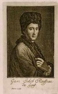 Portrait de Jean Jacques Rousseau - French School