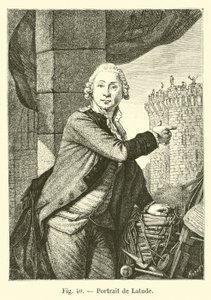 Portrait de Latude - French School