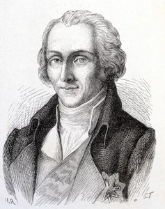 Portrait de Benjamin de Rumford, physicien américain (1753 - 1814) - dans « Album de la Science ; savants illustres ; Grandes découvertes » 1896 - French School