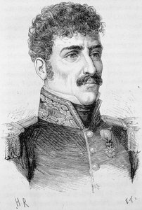 Portrait de Berton (Jean Baptiste Breton dit), général français (1769 - 1822) - dans « L