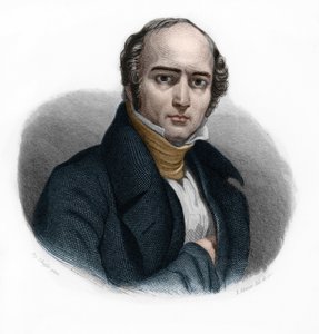 Portrait de Camille Hyacinthe Odilon Barrot (1791-1873), homme politique français. Dans « LIBRE DES SPEAKERS » de Louis de Cormenin Timon. 1842. Collection privée. - French School