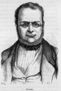 Portrait de Camillo Benso, Comte de Cavour (1810 - 1861) homme d