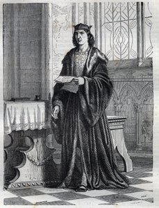 Portrait du cardinal Pietro Carafa ou Caraffa ou Jean Pierre Caraffa futur pape Paul IV (Paolo IV 1476-1559) Gravure dans « Histoire des Papes (...) Crimes des Reines Rois et Empereurs à travers les siècles » par Maurice Lachatre