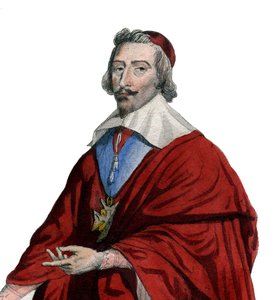 Portrait du cardinal Richelieu (Armand Jean du Plessis) (1585-1642) - French School