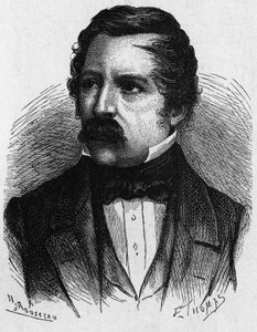 Portrait de Carl August von Steinheil (1801-1870), physicien allemand, inventeur dans le domaine de la télégraphie - dans "Album de la Science; savants illustres; Grandes découvertes" 1896.