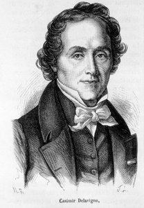 Portrait de Casimir Delavigne, poète et dramaturge français (1793-1843)
