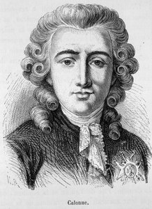 Portrait de Charles Alexandre de Calonne, homme politique français (1734 -1802) - dans “L
