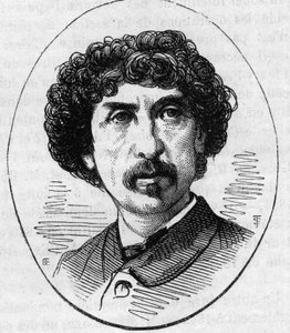 Portrait de Charles Garnier (1825-1898), architecte français. Gravure dans « Le Monde Illustré » n°890 du 2 mai 1874 - French School