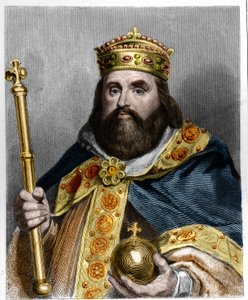 Portrait de Charles III le Gros (839-888) Empereur d