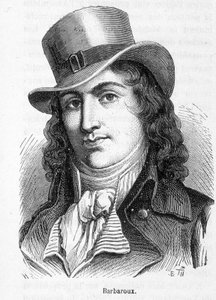 Portrait de Charles Jean Marie Barbaroux (1767 - 1794), homme politique français qui a dirigé les fédérés marseillais lors de la prise des Tuileries en 1792