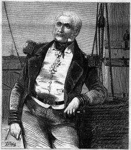 Portrait de Charles Napier (1786-1860), amiral et politicien écossais. Gravure dans « Le Monde Illustré » n°188 du 17 novembre 1860. - French School