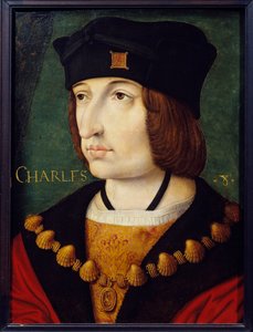 Portrait de Charles VIII (1470-1498) fils de Louis XI - French School