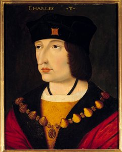 Portrait de Charles VIII (1470-1498) roi de France, fils de Louis XI - French School