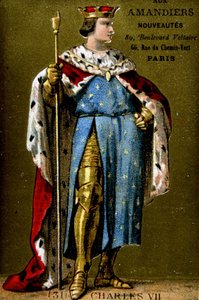 Portrait de Charles VII (1403-1461). - French School