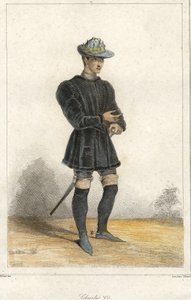 Portrait de Charles VII (1403 - 1461), roi de France