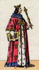Portrait de Charles V le Sage (1338-1380), roi de France.
