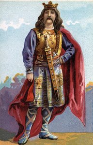 Portrait de Chilpéric Ier, roi des Francs de 561 à 584 - French School
