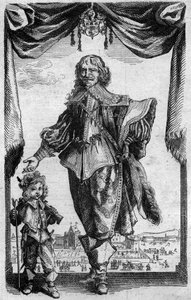 Portrait de Claude Deruet (1588-1660), peintre français. Gravure de "Histoire de la gravure" par Georges Duplessis
