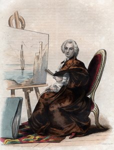 Portrait de Claude Joseph Vernet (1714-1789), peintre français - French School