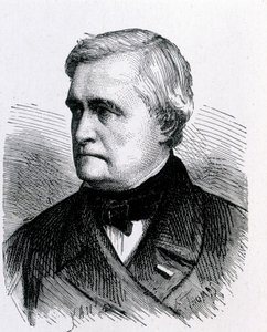 Portrait de Claude Pouillet, physicien français (1790 - 1868) - dans "Album de la Science; savants illustres; Grandes découvertes" 1896. - French School