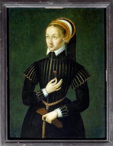 Portrait de Claude de France (1499-1524) Reine de France et épouse de François Ier. Peinture anonyme du XVIe siècle. Chantilly, Musée Condé - French School