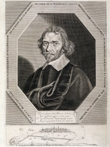 Portrait de Clément Métezeau, architecte et ingénieur du roi, inventeur du barrage par le canal de La Rochelle, années 1627-28 - French School