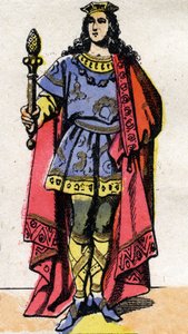 Portrait de Clotaire III, roi des Francs (652-673). - French School