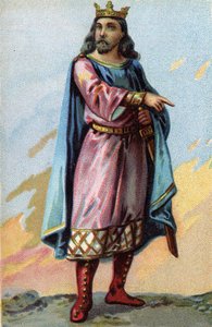 Portrait de Clotaire (Clothaire) II, roi des Francs (584-629) - French School