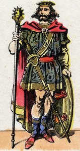 Portrait de Clotaire I, roi des Francs de 511 à 561. - French School