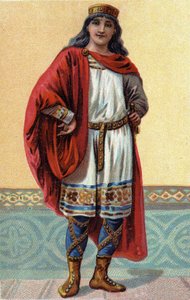 Portrait de Clovis II, roi des Francs (v.633-657) - French School