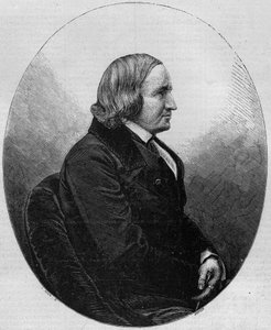 Portrait du comte Alfred de Vigny (1797-1863), écrivain et poète français. Gravure dans « Le Monde Illustré » n°36 du 19 décembre 1857. - French School