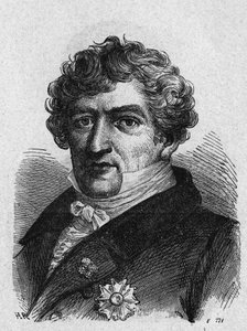 Portrait de Cuvier (1769-1832), zoologiste et paléontologue français - dans "Album de la Science; savants illustres; Grandes découvertes" 1896.