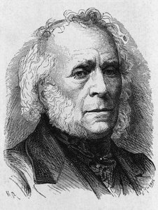 Portrait de David Brewster (1781 - 1868) - dans "Album de la Science; savants illustres; Grandes découvertes" 1896. - French School