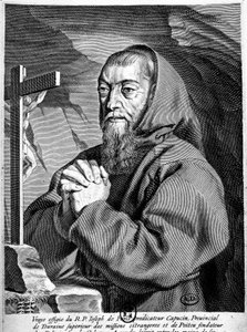 Portrait du Père Joseph (1577-1638), prédicateur des Capucins. - French School
