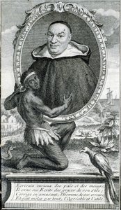 Portrait du Père Labat en frontispice - dans « Nouveau voyage aux Isles de l