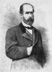 Portrait de Federico Errazuriz Zanartu, président de la République du Chili. Gravure dans "Le Monde Illustré" n°760 du 4 novembre