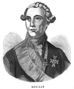 Portrait de François Claude Amour, marquis de Bouillé (1739-1800), général français. Gravure dans "Les Illustrations de l