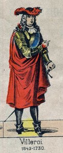 Portrait de François de Neufville, Duc de Villeroi, Maréchal de France (1644-1730). Image d