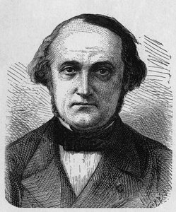 Portrait de François-Clément Sauvage (1812 - 1872), ingénieur et administrateur français - dans "Album de la Science; savants illustres; Grandes découvertes" 1896. - French School