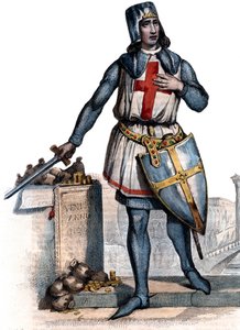 Portrait de Geoffroi de Villehardouin - French School