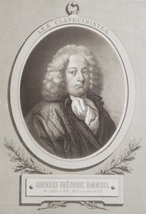 Portrait de George Frederick Handel (1685-1759) frontispice d