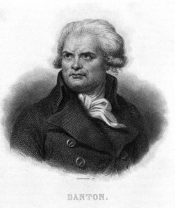 Portrait de Georges Jacques Danton (1759 - 1794) - dans « Révolution française » par Thiers. 19e siècle - French School