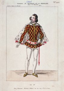 Portrait de Gilbert Duprez, ténor et compositeur français dans "La Favorite" de Gaetano Donizetti