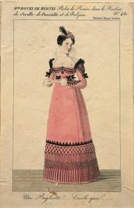 Portrait de Giuseppina Ronzi de Begnis dans le rôle de Rosina dans 