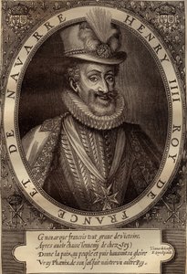 Portrait de Henri IV, roi de France - gravure du XVIIe siècle