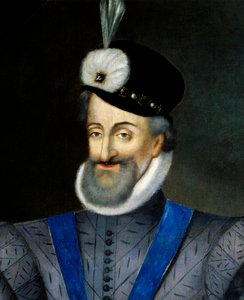 Portrait de Henri IV (1553-1610) Roi de France. (détail) - French School